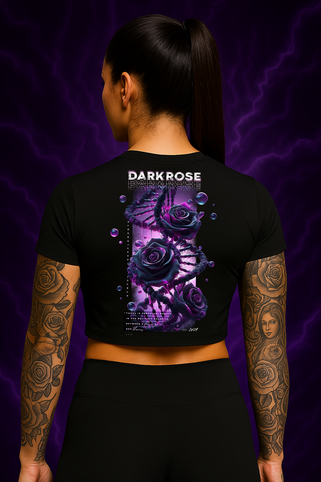 Darkrose Crop-Top Shirt