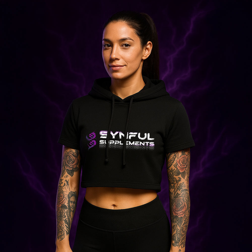 Darkrose Cropped Hoodie