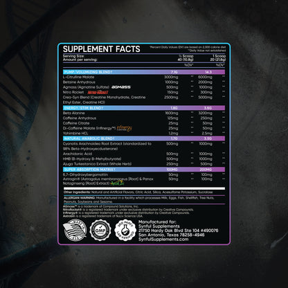 Hybrid Mass Anabolic Pre Workout: